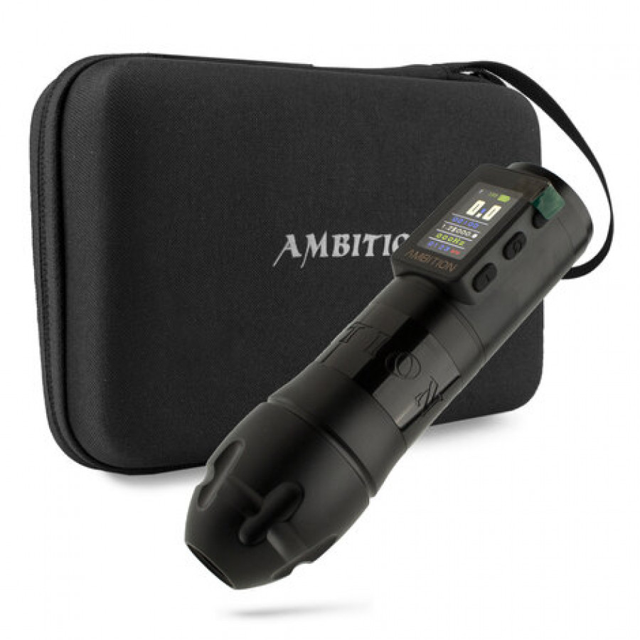 Беспроводная тату машинка Ambition Vibe Max Black (4.0 мм)
